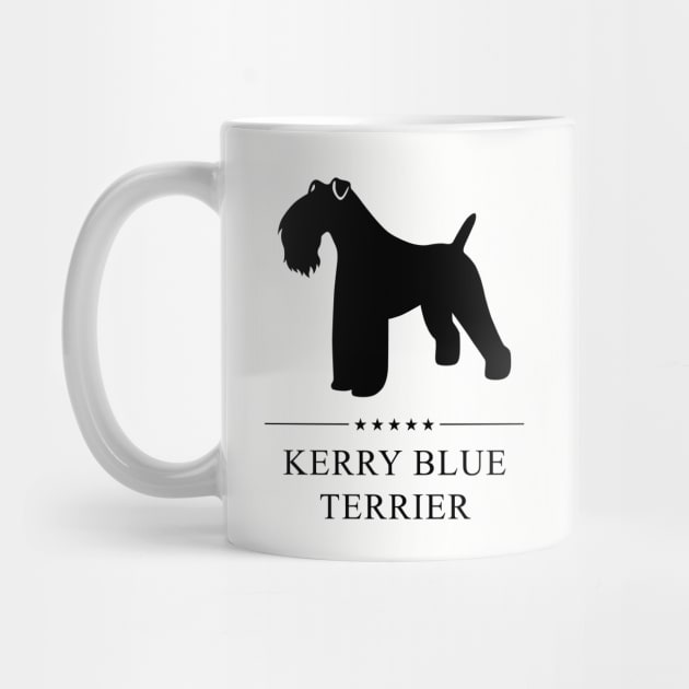 Kerry Blue Terrier Black Silhouette by millersye